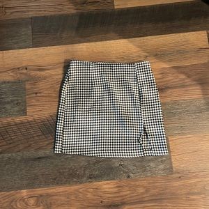 plaid mini skirt